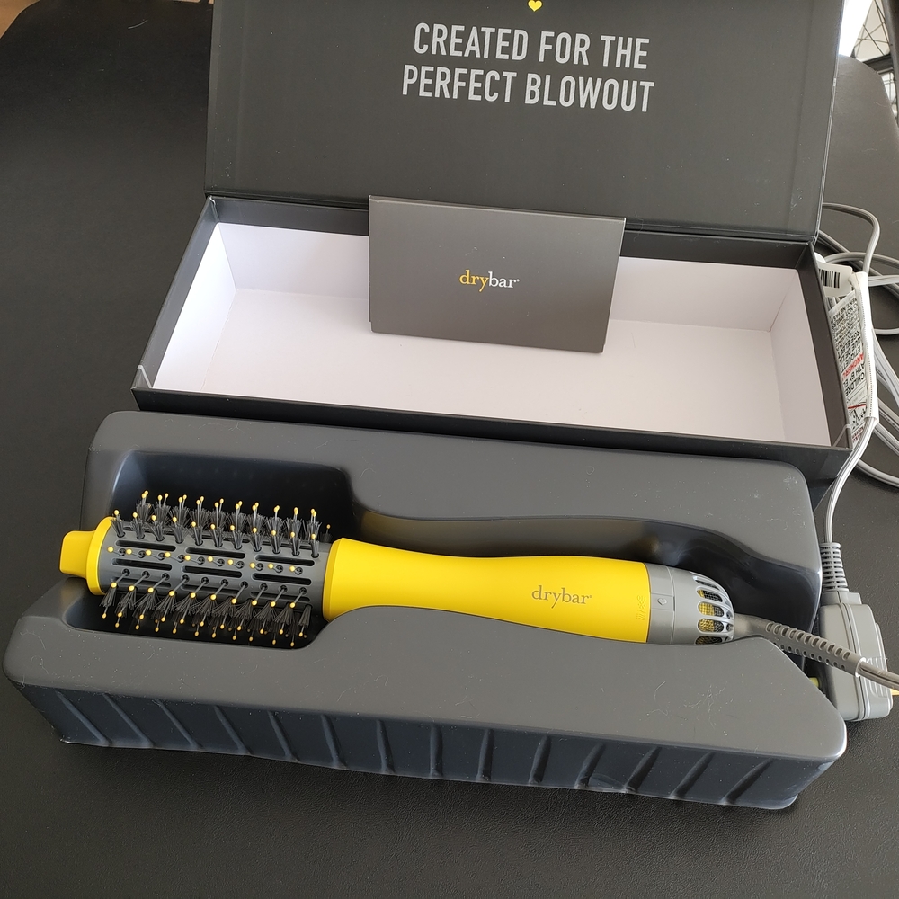 Drybar Yellow and Gray Blowout Brush